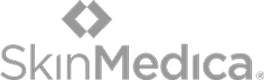SkinMedica logo in gray scale.